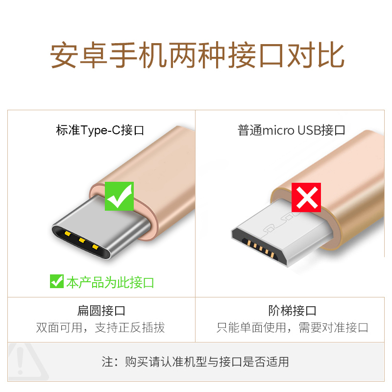 Type-c数据线小米5/4C/4s/5s max2乐视手机乐视1s手机2pro6华为p9p10荣耀充电线