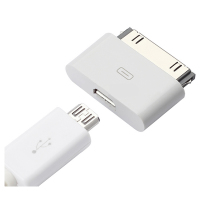 iphone4S数据线转换头 安卓转苹果4接头 ipad3充电连接线转换器 iphone4/4s/ipad2/3 0