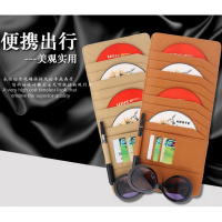 金免贝贝jintubeib汽车遮阳板真皮CD夹小羊皮折角PU高品质CD包碟片夹多功能光盘包