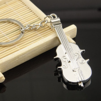 金免贝贝jintubeib现货批发金属吉他小提琴钥匙扣 乐器钥匙扣 公司礼品可订LOGO