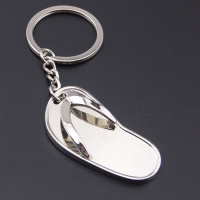 金免贝贝jintubeib现货批发创意金属人字拖鞋钥匙扣 活动赠送小礼品 定制二维码logo
