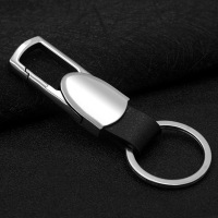金免贝贝jintubeib男士汽车真皮金属钥匙扣创意广告换锁汽车钥匙电话刻字激光