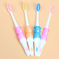 中笑(zonxao)4支装儿童牙刷 软毛 卡通款 3-8岁使用 宝宝小孩子牙刷