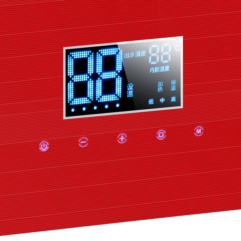 沐捷(Mujer) X1-5518 电热水器速热式电热水器 16 升速热双模全智能恒温(红色)(3-5天内发货)图片