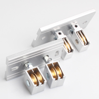 洋子(YangZi)升降手搖晾衣架转向轮晒衣架万向轮转角器轮子滑轮配件通用双杆式