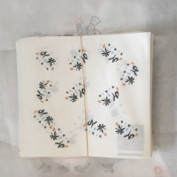 洋子(YangZi)防油纸袋 小吃打包外卖袋 早餐食品袋 包角布打包纸袋包装袋100个