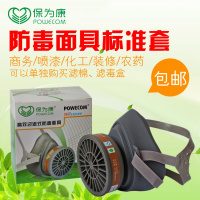 洋子(YangZi)保为康喷漆防毒面具化工农药甲醛专用活性炭口罩油漆防护面罩