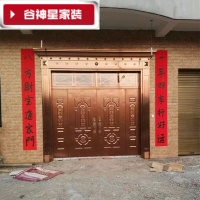 洋子(YangZi)(LAN Miu)全304黄钛金花纹板不锈钢门 防盗门 进户门 花纹板另加价哦