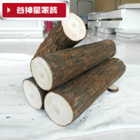洋子(YangZi)(LANMiu)杉木墩壁炉装饰木头原生态实木带皮木桩篱笆栏栅diy摆件可定制
