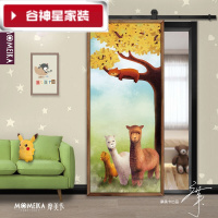 洋子(YangZi)(LANMiu)谷仓门儿童房间门卡通移门幼儿园教室木门吊滑门定制推拉门