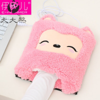 洋子(YangZi)可爱卡通usb暖手鼠标垫带护腕冬天usb加热保暖手套大礼品