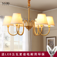 洋子(YangZi)美式吊灯欧式全铜灯简约美式乡村全铜吊灯客厅卧室餐厅灯具