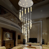 洋子(YangZi)水晶气泡柱楼梯灯旋转吊线灯别墅复式楼大吊灯楼中楼客厅灯酒店灯