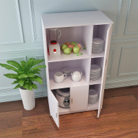 洋子(YangZi)简约多功能柜子餐边柜厨房柜子茶水柜储物柜碗柜带门厅柜收纳柜白色3门