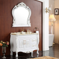 洋子（YangZi）现代简约pvc浴室柜欧式组合卫浴柜卫生间洗漱台洗脸盆落地柜