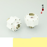 洋子（YangZi）隔电墙外置通用全铜牙电热水器防电墙配件美的款+0.8mpa安全阀套装