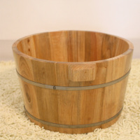 洋子(YangZi)香樟木木质泡脚木桶养生足浴桶泡脚木盆洗脚木桶23高