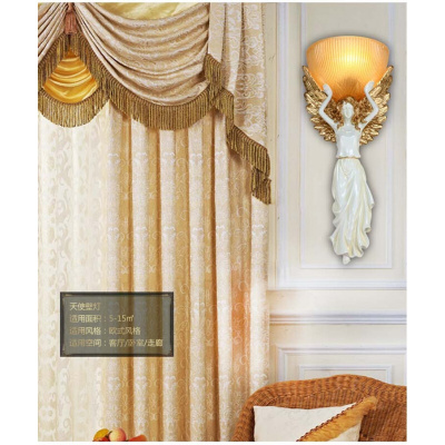 洋子（YangZi）欧式女神天使酒店工程装饰壁灯客厅卧室床头过道创意个性复古灯具白加金916天使