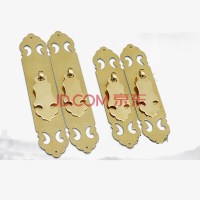 洋子(YangZi)优质中式柜门仿古拉手纯铜复古拉手柜门立式直条把手配件