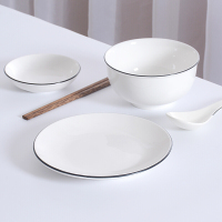 洋子(YangZi)吐骨碟餐桌垃圾盘陶瓷装骨头碟家用小盘子小菜盘小菜碟创意 1个 骨碟[直径15.5cm]