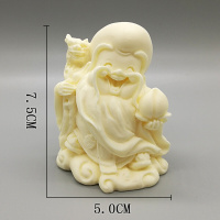 洋子(YangZi)3D立体寿星寿公寿婆巧克力慕斯软陶粘土翻糖蛋糕硅胶模具烘焙工具