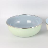 洋子(YangZi)加厚搪瓷盆搪瓷碗饭钵搪瓷泡面碗汤碗保鲜碗和面盆22cm