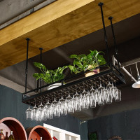 洋子（YangZi）加粗酒杯架悬挂倒挂杯架高脚杯吊架酒吧吧台酒架KTV家用红酒杯架下单前联系客服问尺寸