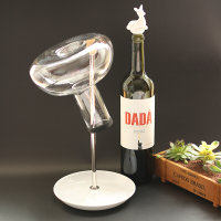 洋子(YangZi)红酒醒酒器架子 酒具支架不锈钢醒酒器倒置沥水干燥 醒酒壶晾干架