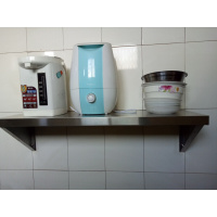洋子(YangZi)定做不锈钢壁挂墙架可挂墙壁架吊架子厨房置物架微波炉架单层隔板