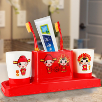 洋子(YangZi)结婚庆用品喜庆相公娘子洗漱牙刷杯时尚情侣漱口杯牙刷套装