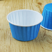 洋子(YangZi)蛋糕纸托西点婚庆甜品桌台小蛋糕纸杯淋膜卷口马芬杯100个