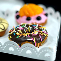 洋子(YangZi)七彩米 巧克力彩糖针 彩色朱古力针 冰淇淋装饰糖600克