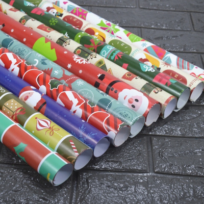 洋子(YangZi)2017年新品10张圣诞节日庆典礼品礼物礼盒包装纸手工彩纸花纸