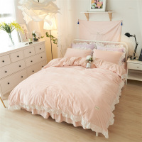 洋子(YangZi)珊瑚绒四件套法兰绒加绒床单水晶绒法莱绒水洗棉被套1.8m加厚冬季