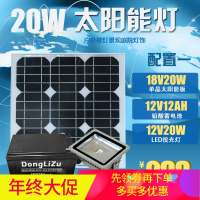 洋子(YangZi)太阳能灯20W户外壁灯投光灯景观庭院灯饰led灯太阳能路灯