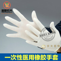 洋子(YangZi)医用乳胶手套 一次性医用橡胶手套检查手套安全卫生 兽医用品