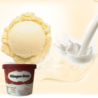 哈根达斯 小杯冰淇淋雪糕 原味牛乳冰激凌 100ml