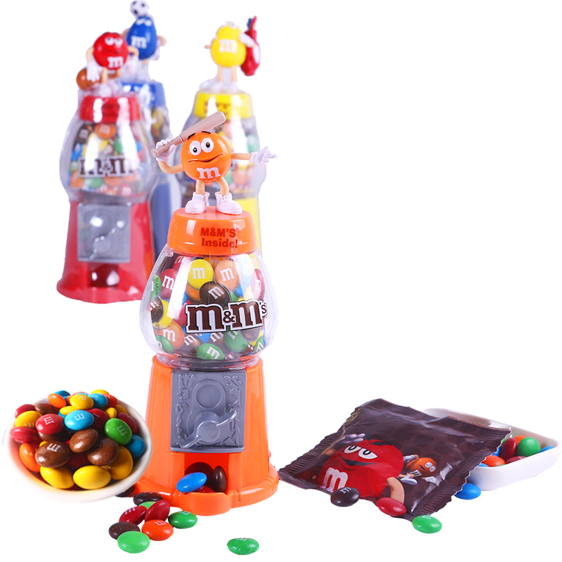 M&M’s 进口 mm豆 糖果巧克力豆 儿童玩具 5寸糖果机 内含13gmm巧克力豆