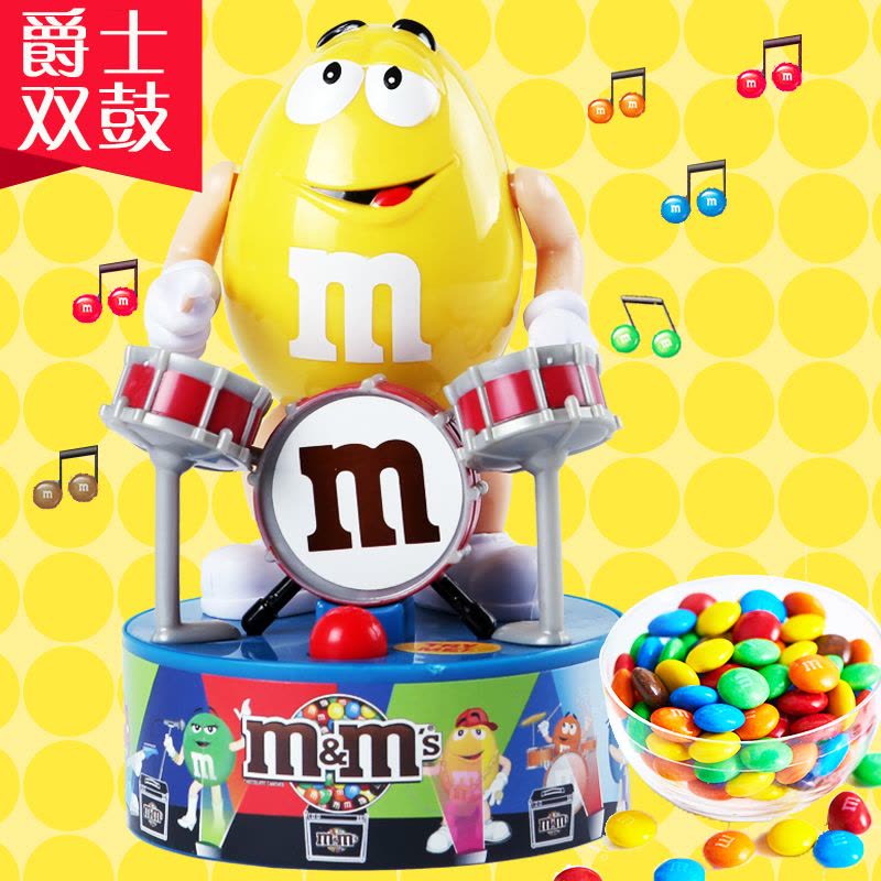 M&M’s 进口 mm豆 糖果巧克力豆 儿童玩具 摇摆公仔 内含13gmm巧克力豆图片