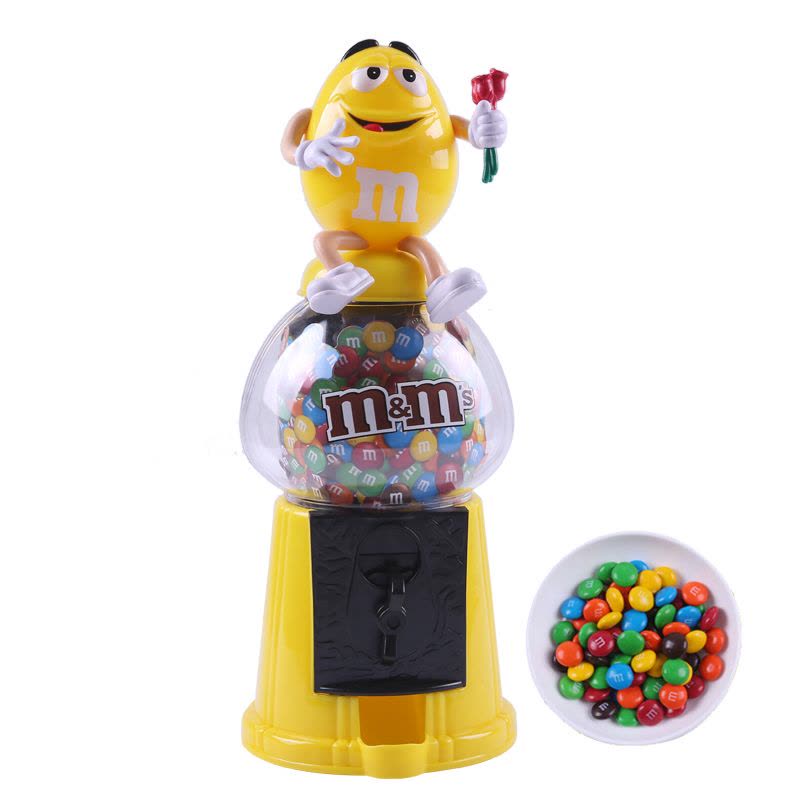 M&M’s 进口 mm豆 糖果巧克力豆 儿童玩具 8.5寸糖果机 内含39gmm巧克力豆图片
