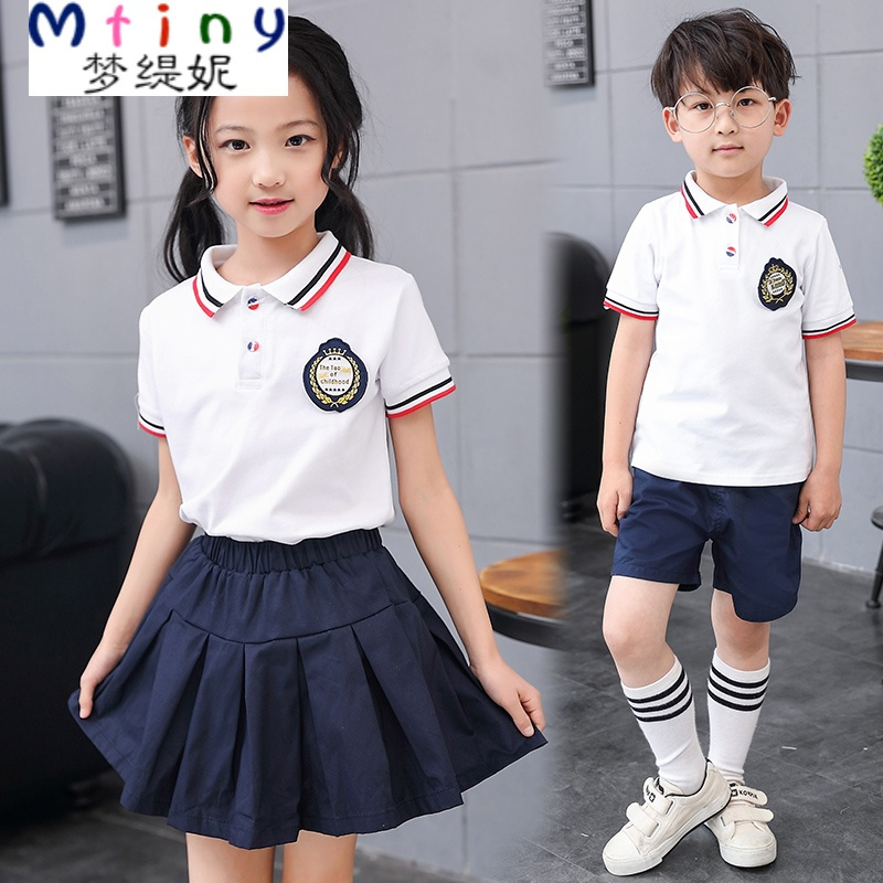 mtiny天天特价小学生校服幼儿园园服夏装儿童夏季班服英伦风短袖套装