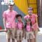 Mtiny幼儿园校服套装学院风韩国小学生班服幼儿园服短袖夏款粉色背带服