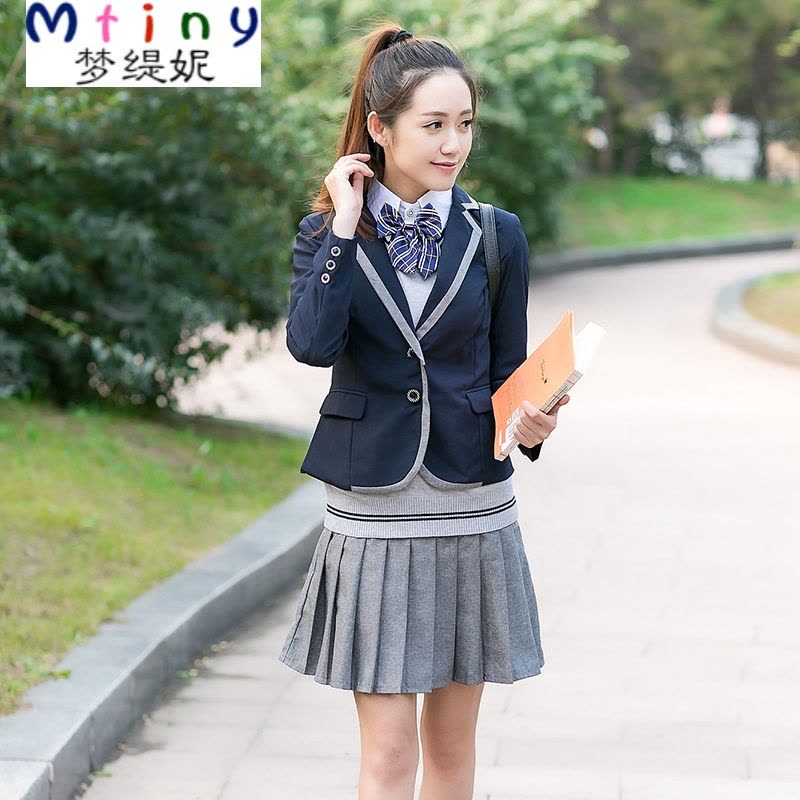 Mtiny英伦校服套装初高中生男女学生毕业照JK日系制服春韩版学院风班服图片