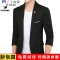 Mtiny新款休闲西装男青年韩版修身西服春季薄款小西装外套上衣 藏青 5XL黑色（205-230斤穿）