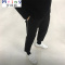 MtinyZU男装/17ss 韩版黑色撞白线条九分裤 不规则修身显瘦小脚西裤潮