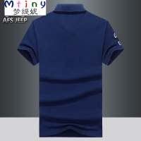 Mtiny 夏季短袖棉宽松大码休闲男士T恤青年polo衫翻领T恤衫薄