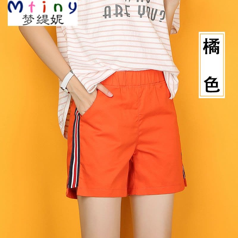 Mtiny【冲量促销】棉短裤女宽松热裤夏短裤女夏修身大码a字阔腿短裤图片