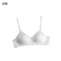 上新款 夏季定型薄款内衣女高中学生无钢圈纯棉薄模杯胸罩少女发育期文胸