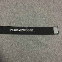 【新款2019】韩国 PEACEMINUSONE GD权志龙同款字母黑色帆布腰带潮男女款日