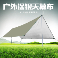 涂银户外天幕帐篷超大折叠闪电客帐篷便携防晒钓鱼露营野汽车凉棚